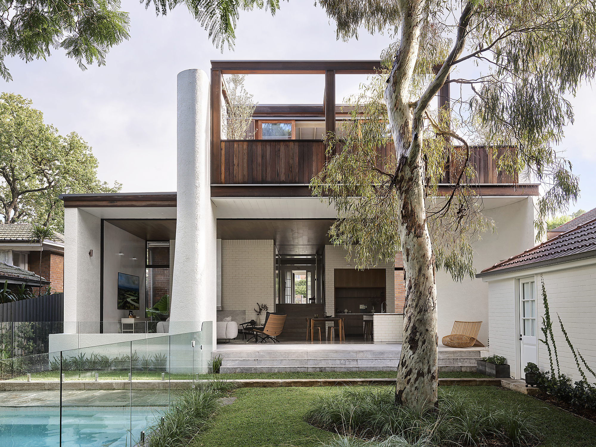 Interior photograph of Spotted Gum House by Anson Smart